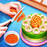 寿司蛋糕卷制作(Make Sushi C...
