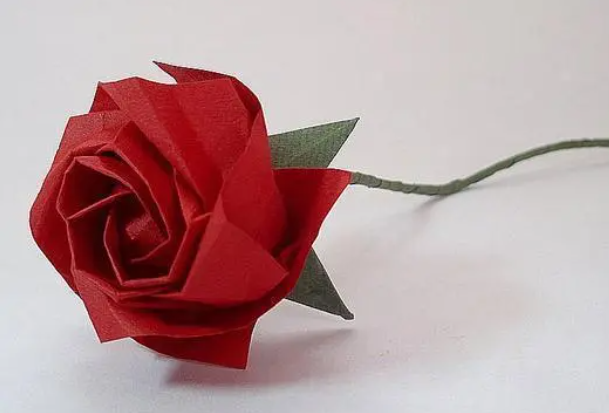 玫瑰花折纸教程