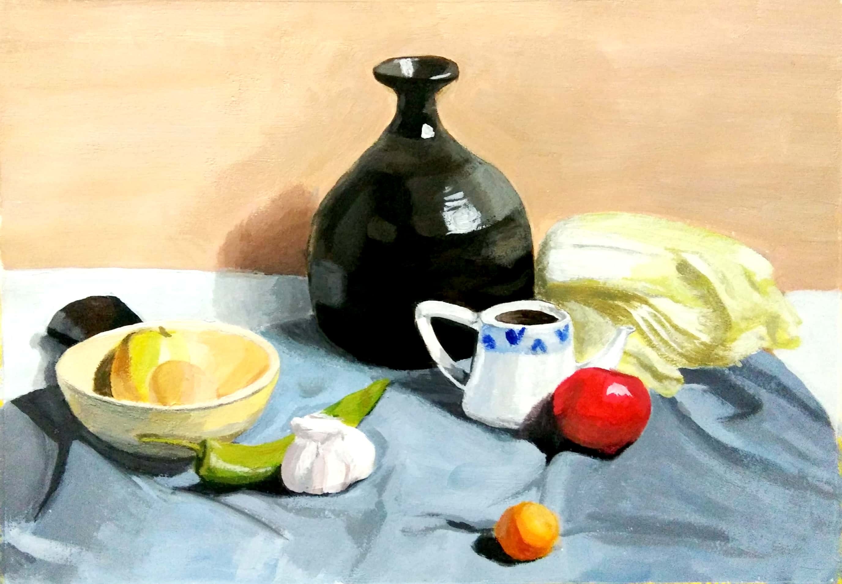 简单的水粉画教程