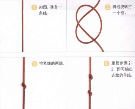 新手入门细绳手链编法（史上最全的手绳手链基本编法）(11)