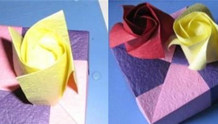 手工制作教程简单又漂亮-4步简易折纸花玫瑰花制作教程