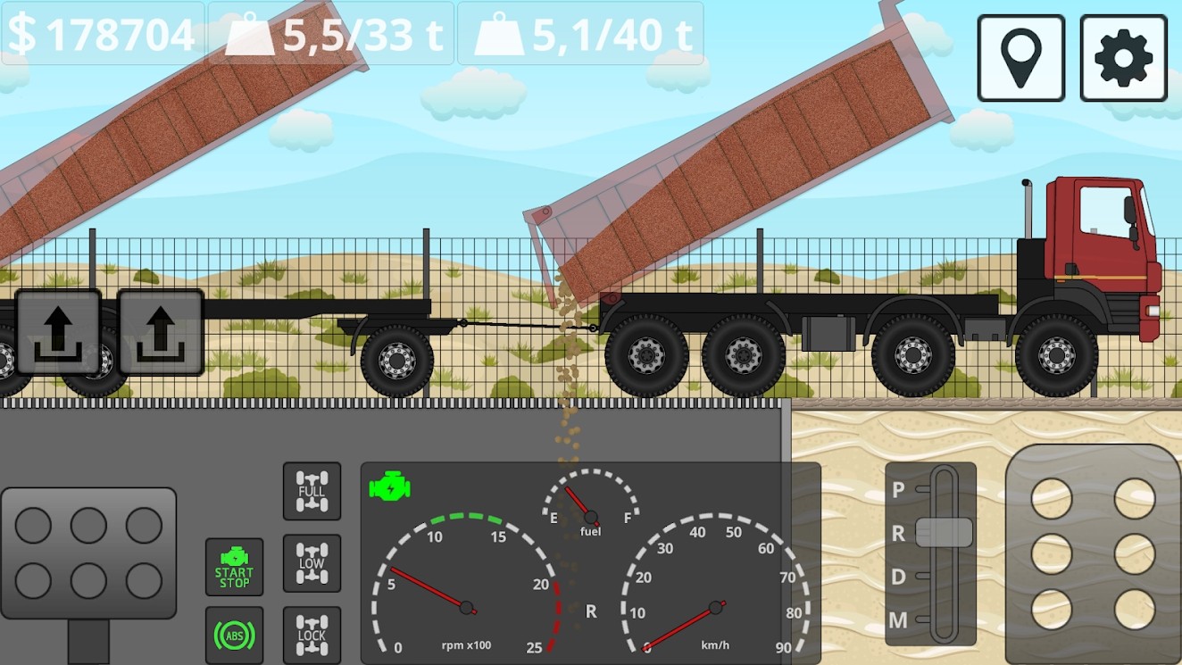 2D越野卡车模拟器