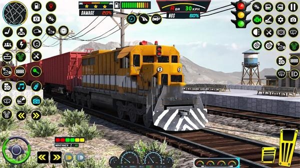 模拟美国火车