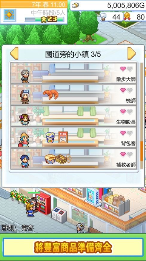 便利店开业日记debug菜单版