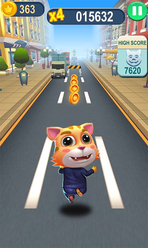 小猫冲刺无限金币钻石版