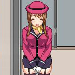 电梯女孩像素游戏