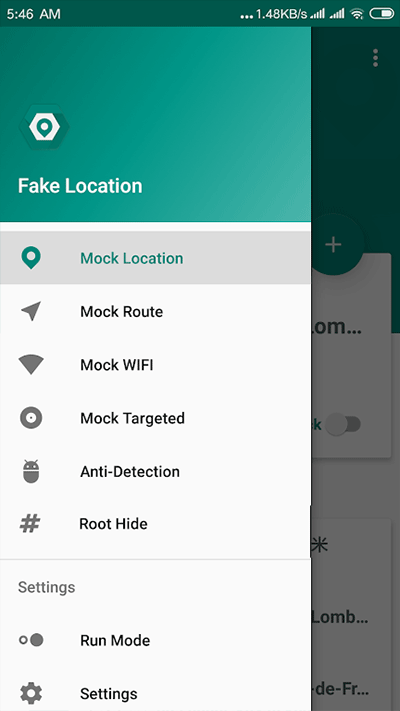 fake location