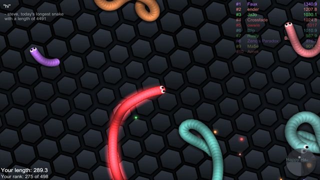 蛇蛇大作战(slither.io)