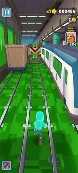 地铁跑酷草方块金币版本(Subway Surf)