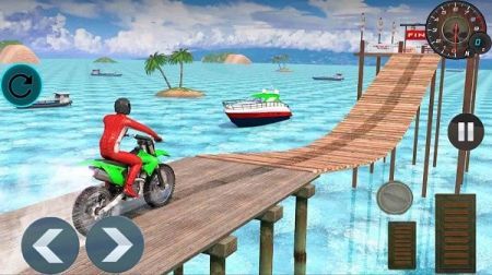 街机摩托车(Modern Bike Stunt Racing - Moto Bike Shooting Game)