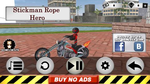 火柴人绳索英雄(免费版)无限钻石(Stickman Rope Hero)