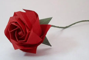 玫瑰花折纸教程