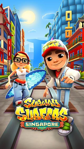 地铁跑酷0金币解锁所有人物滑板(Subway Surf)