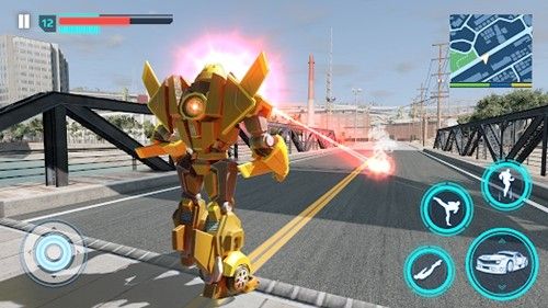 飞行警察变形机甲(Flying Police Robot Game)