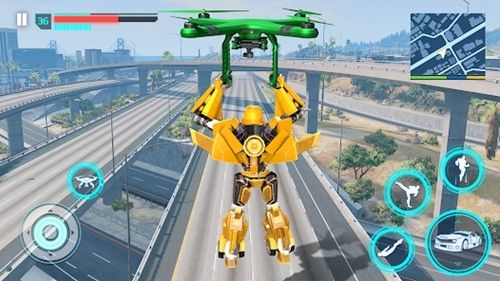 飞行警察变形机甲(Flying Police Robot Game)