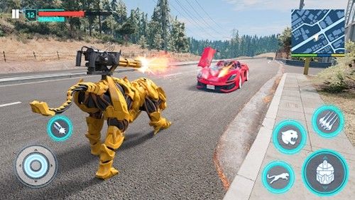 飞行警察变形机甲(Flying Police Robot Game)
